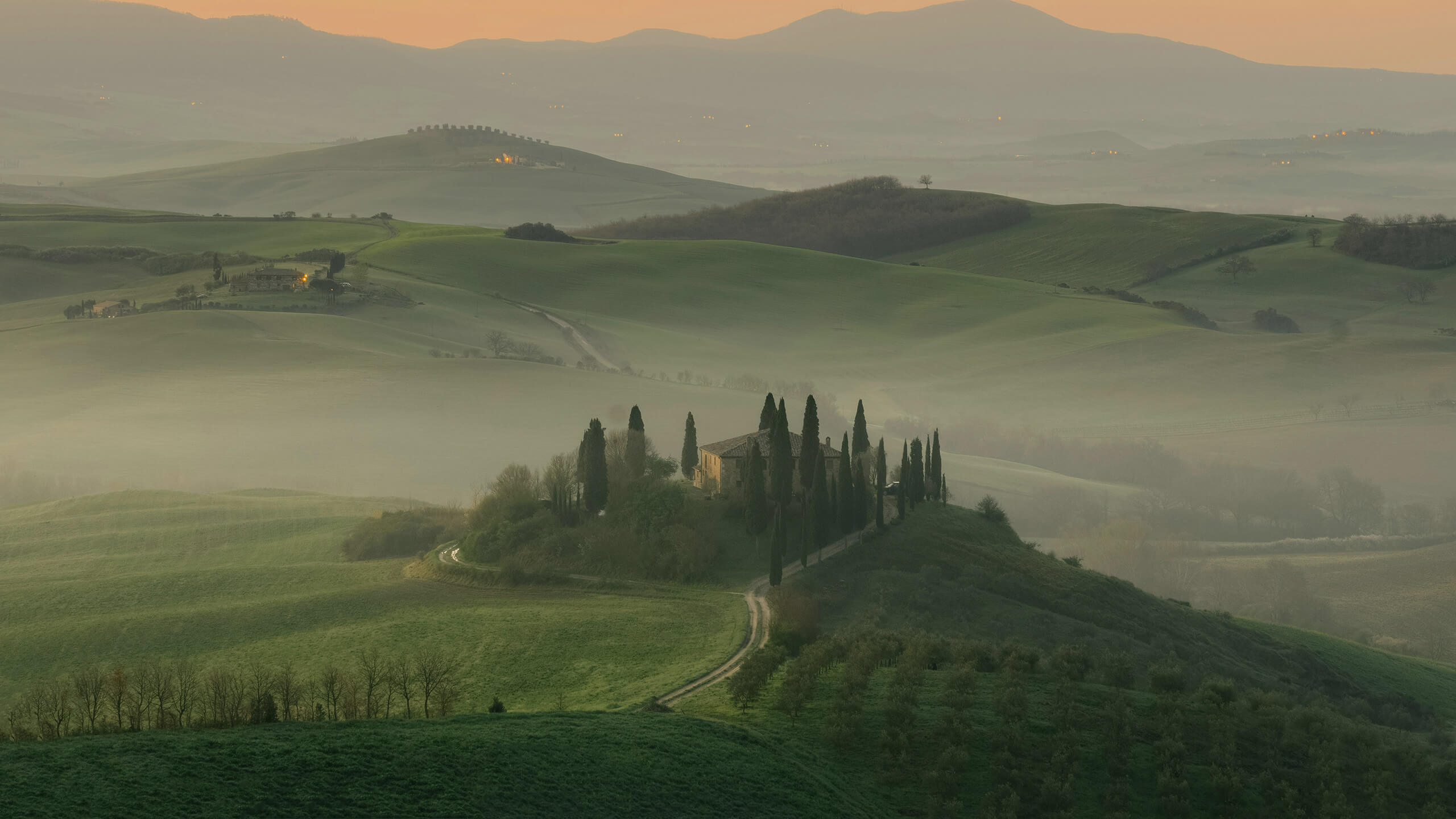 Landschaft im Nebel