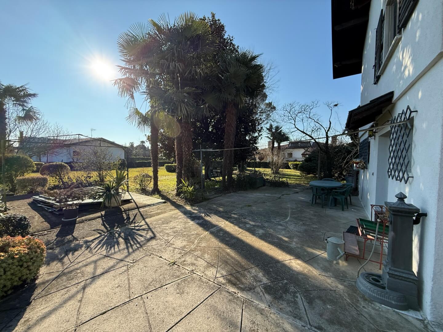 Hinterer Bereich am Haus