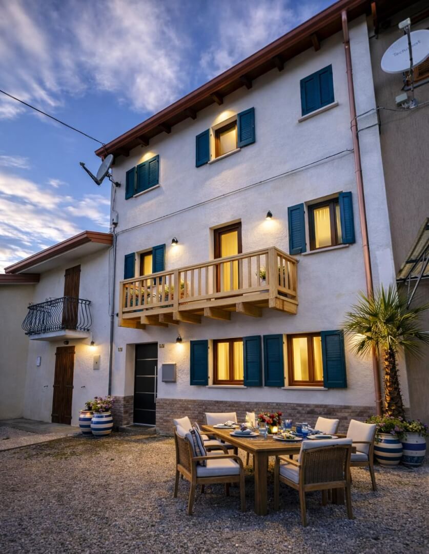 Gestaltungsvorschlag der Hauptfassade, um das Potenzial Potenzial der Immobilie auch perspektivisch aufzuzeigen