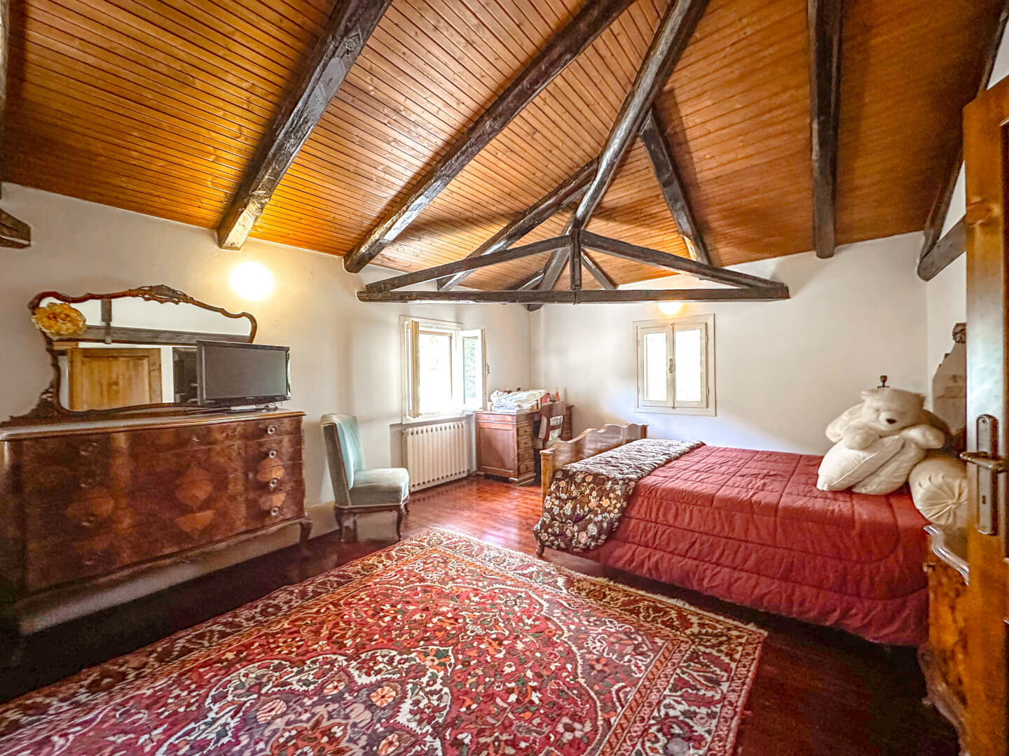 CA' IVELISE - Schlafzimmer im Dachgeschoss