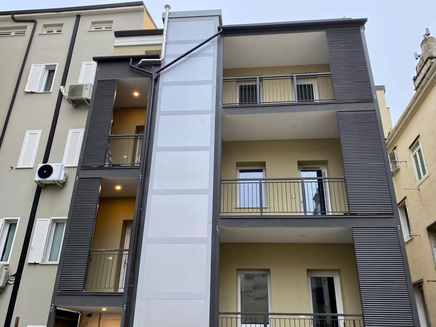 Hausfassade im Hof