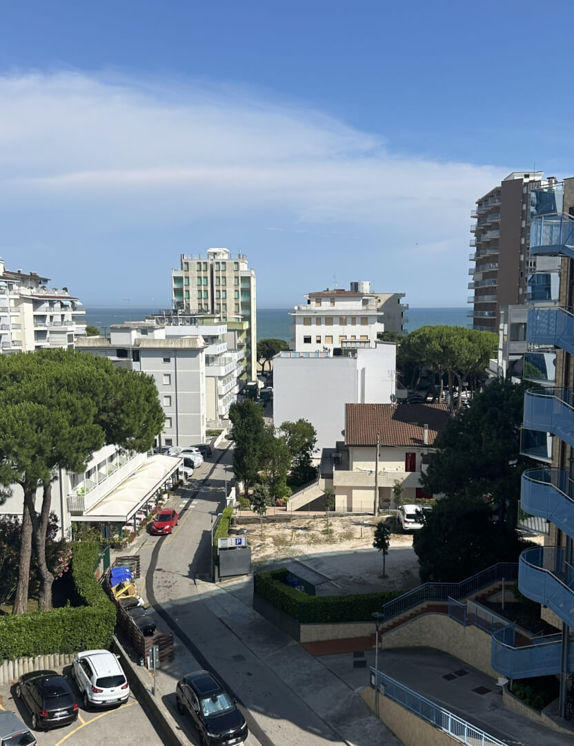Ausblick von der Dachterrasse im 6. Obergeschoss