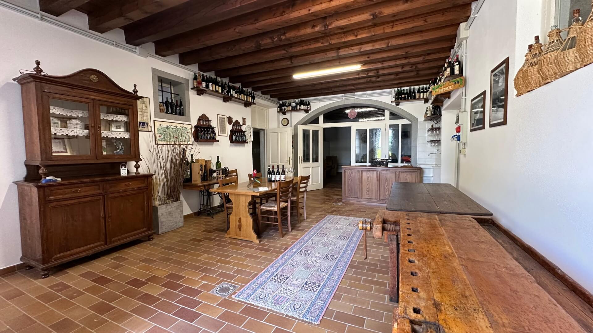 ex sala degustazione della azienda vitivinicola